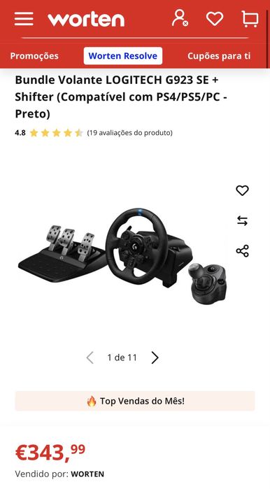 Logitec True Force G923 SE