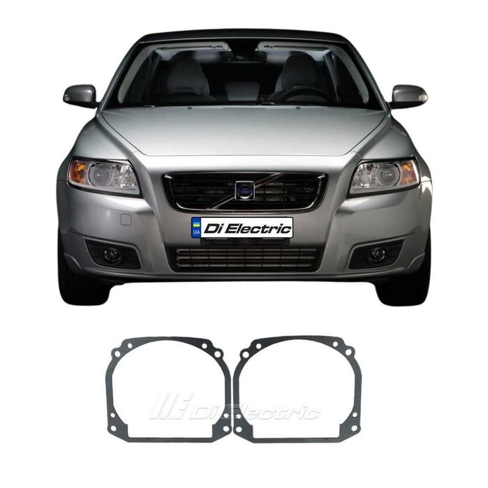 Переходные рамки для Volvo V50 (04-12), (штатный галоген)