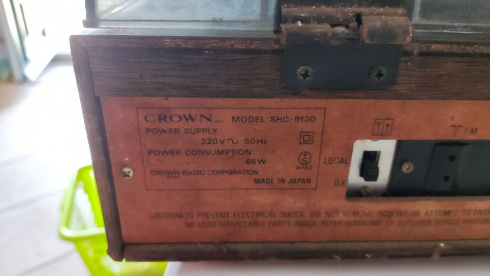 Gira Discos Crown SHC 5130