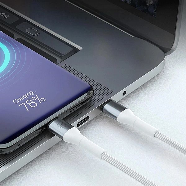 Kabel 3mk Hyper Cable N-SERIES USB-A / USB-C 1m 9V/2A 18W / biały