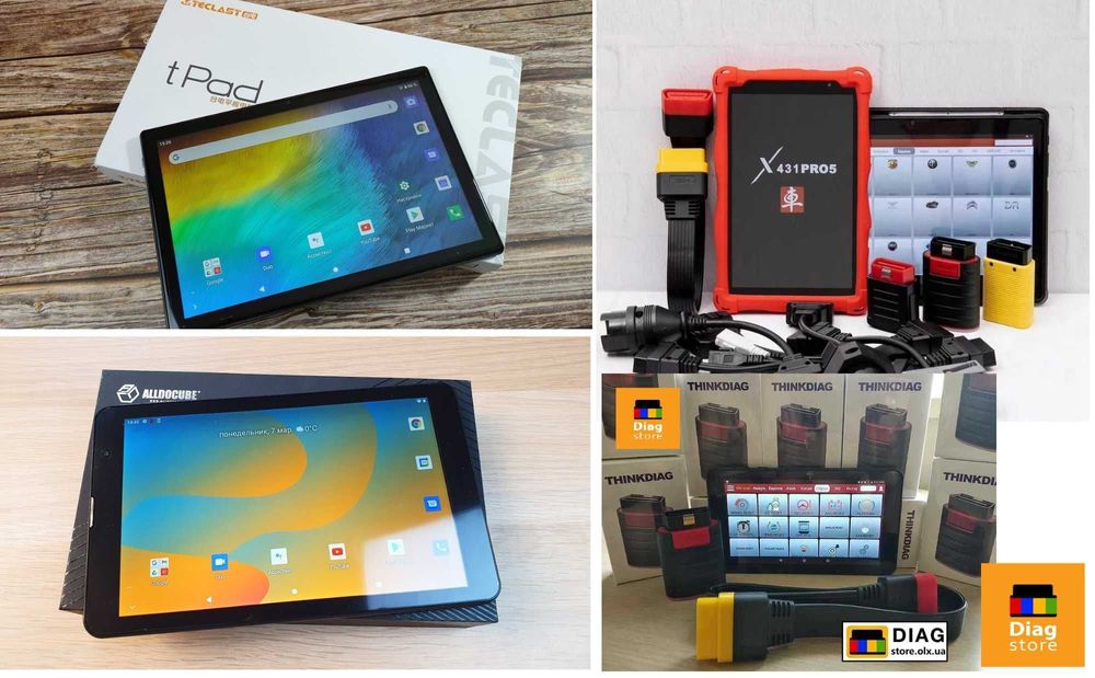 Комплект Автосканер ThinkDiag x431+ ПЛАНШЕТ (EasyDiag)+ ВСЕ МАРКИ!