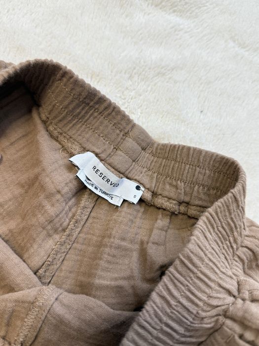 Reserved boho spodnie brązowe czekoladowe luźne s