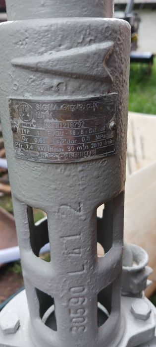 Pompa głębinowa sigma czeska evgu 16/8