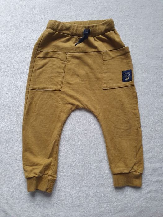 spodnie bawełniane typu baggy pumpy dres pinokio 92 secret forest