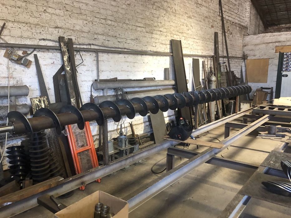 Сегменты шнека. Перо шнека. Виток шнека. Зернопогрузчик.