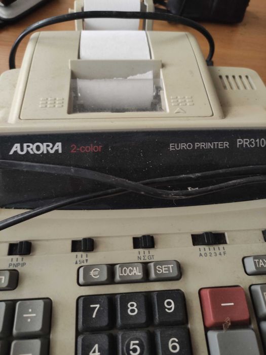 Calculadora de mesa, com impressora