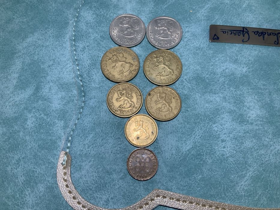 Lote moedas  suomen tasaval Finland / Finlândia