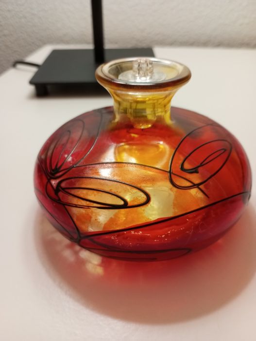 Frasco de vidro decorativo