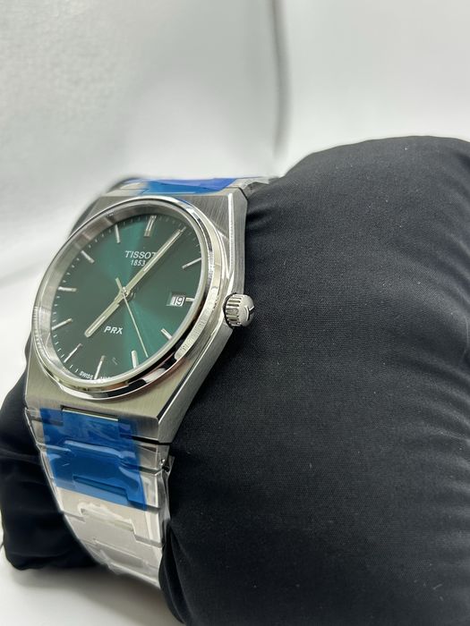 Nowy Zegarek tissot prx quartz - Green dial , Full set