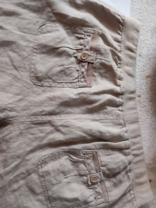 Damskie luźne spodnie Len 36/38