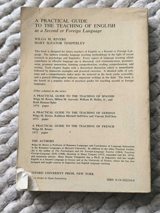 A Practical Guide to the Teaching of English Second Foreign Language