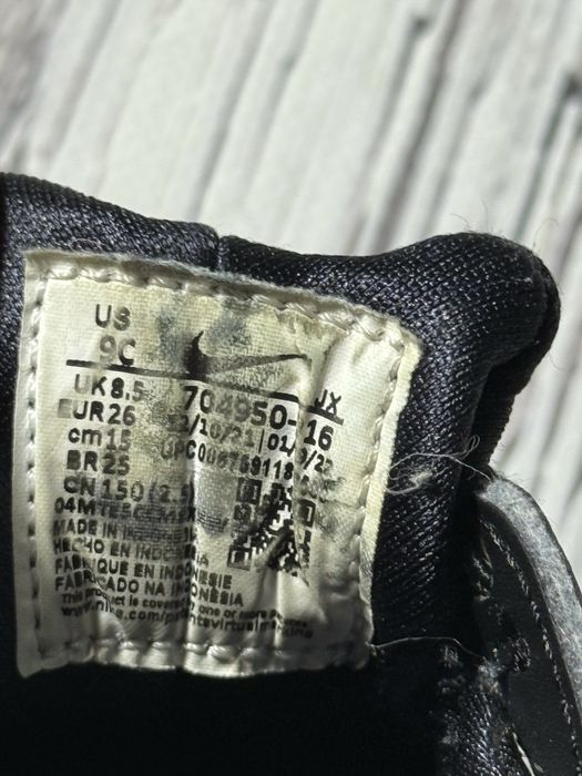 Nike huarache кроссовки оригинал 26 размер черные детские найк