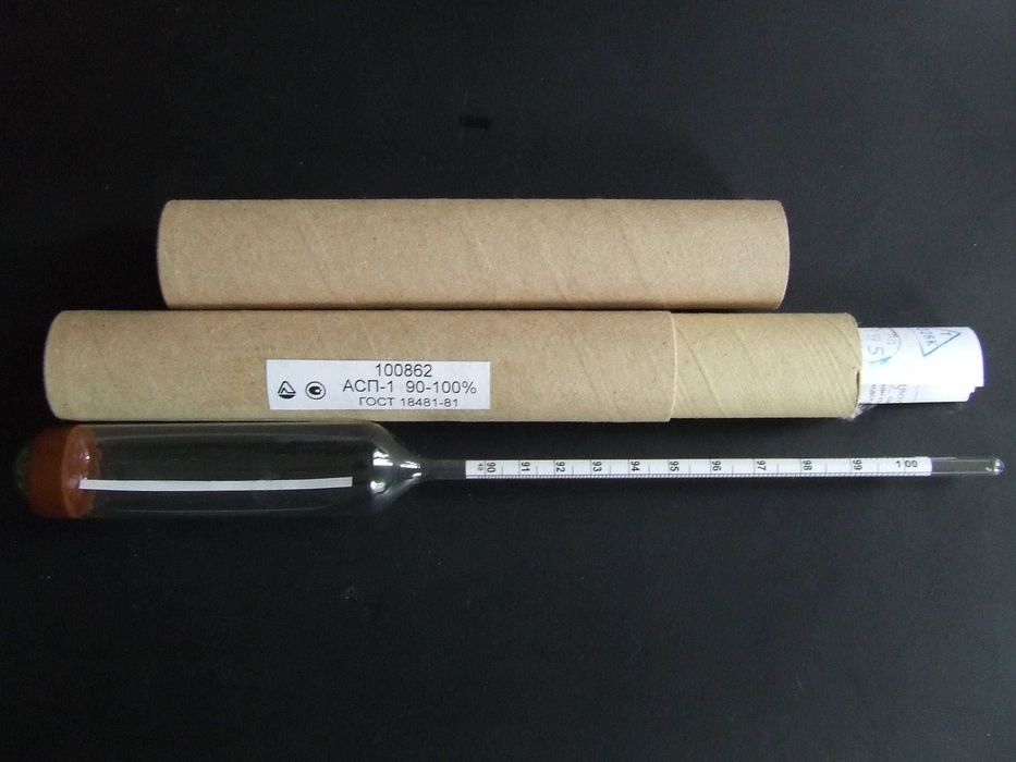 Ареометр для спирта , спиртометр Эталонный ,  АСП-1