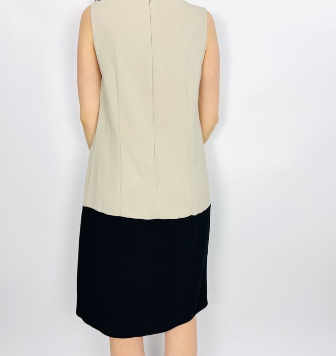 Dwukolorowa sukienka bez rękawów L 40 Marks&Spencer