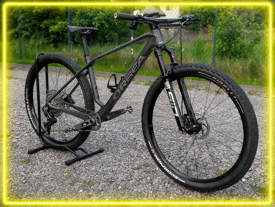 Wyścigowy rower górski XC MTB Orbea Alma M-Pro, SRAM GX Eagle AXS, RockShox SID, X-Fader, Pirelli Scorpion + pedały SPD XTR + buty Shimano XC5 43 /r.L