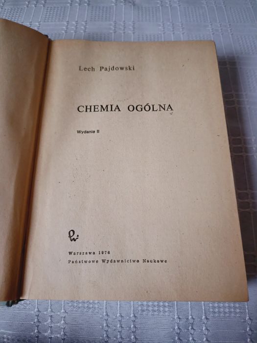 Chemia ogólna, Lech Pajdowski