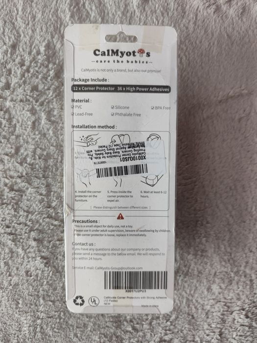 Захисні бар'єри для кутів CalMyotis, дитячі кутові захисні бар'єри