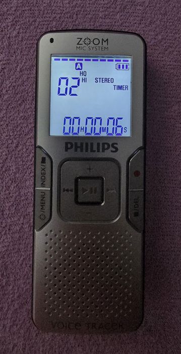 Cyfrowy Dyktafon Philips Voice Tracer LFH0862 – Stan Bardzo Dobry!