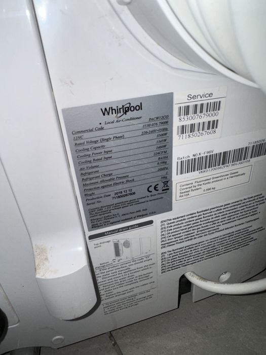 Klimatyzator Whirpool PACW12CO