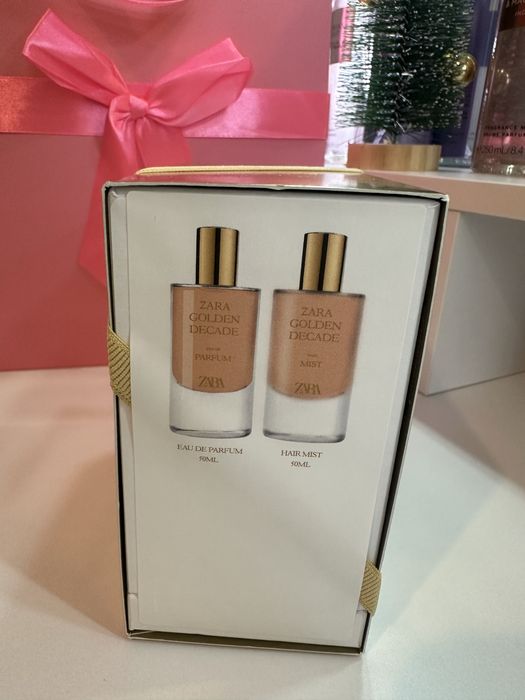 Zara Golden decade 2x50 zestaw perfumy i mgiełka damska