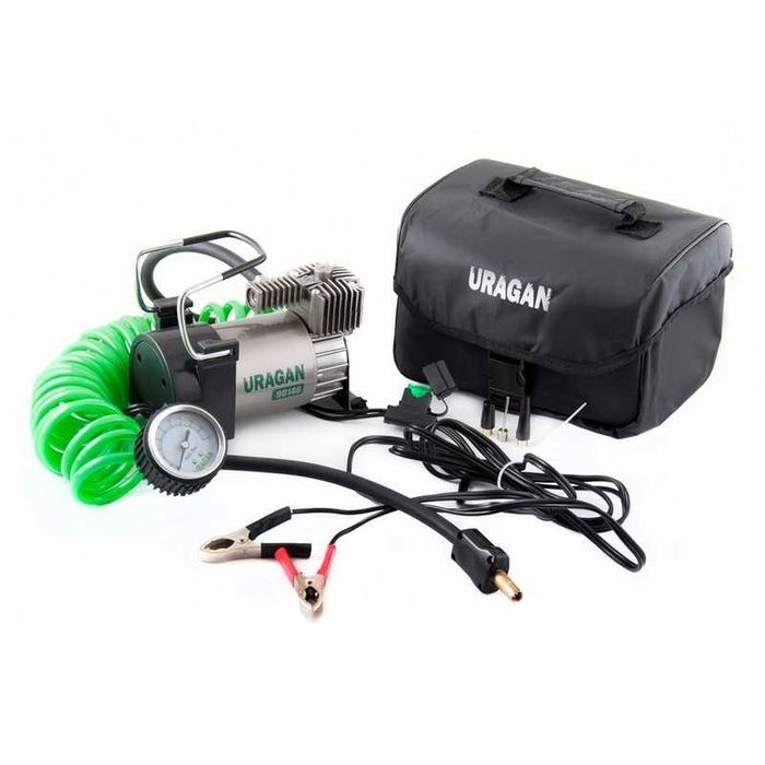 Автомобильный компрессор Urag 40 л/мин на клеммы АКБ 90140