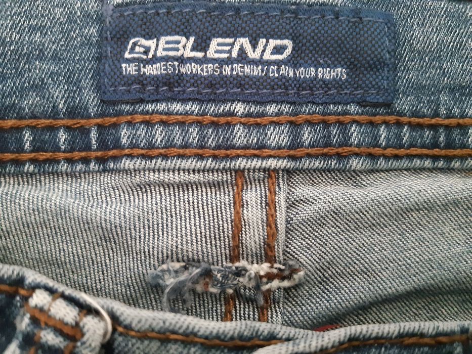 Niebieskie jeansowe spodnie męskie, BLEND, W29 L32