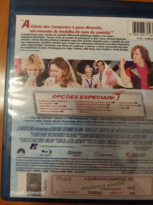 Blu Ray a gloria dos campeões
