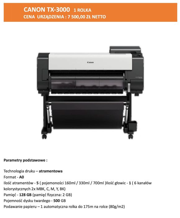 Plotter Canon TX-3000