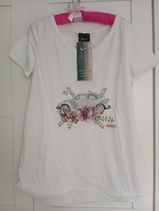 T-shirt damski Sepja