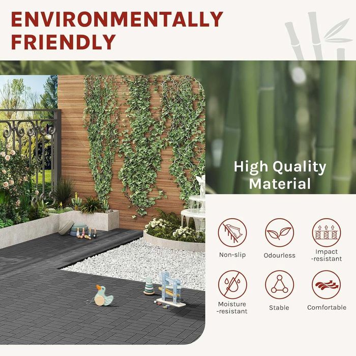 Nowa płytka tarasowa / płytki kompozytowe / 30x30 / deska WPC !K212!