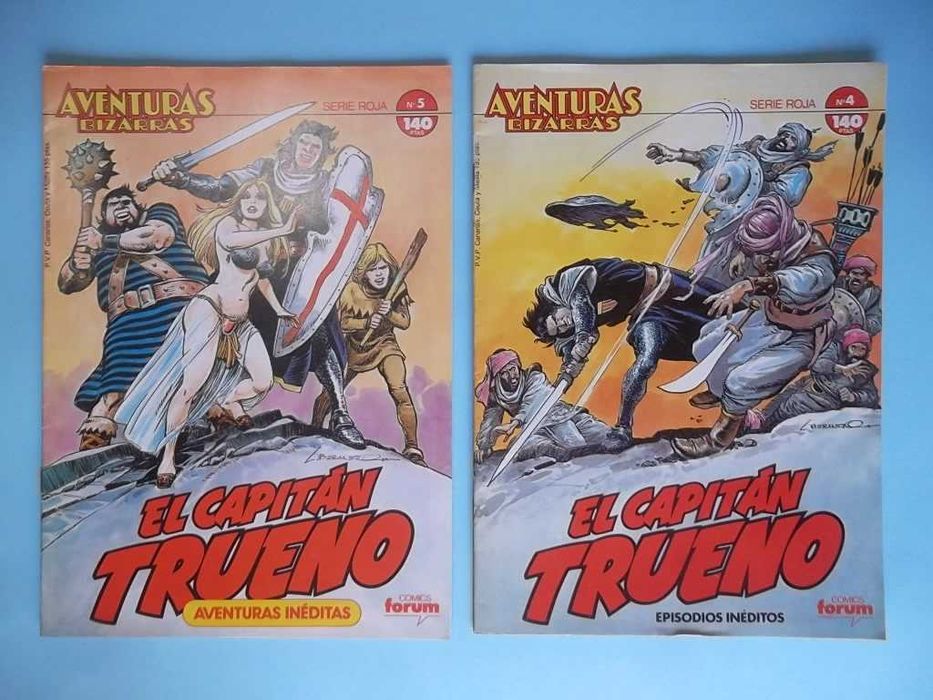 El Capitán Trueno (Aventuras Bizarras) 6 livros, assinatura Vitor MORA