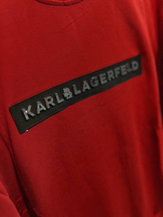 Красный мужской свитшот Karl Lagerfeld, батник мужской
