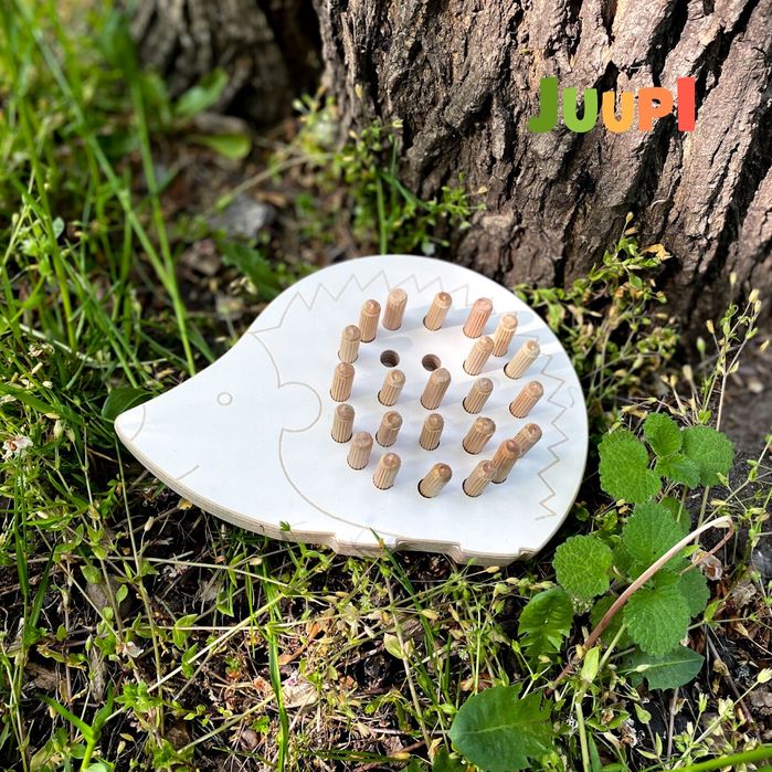 JUUPI drewniana Montessori JEŻYK WKŁADANKA sorter cierpliwość święta