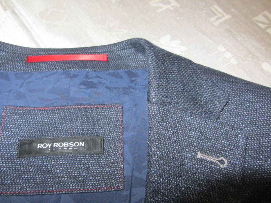 Roy Robson Jersey Slim Fit Blazer jacket - dark blue чоловічий піджак