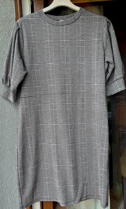 H&M dzianinowa sukienka w kratkę roz XL