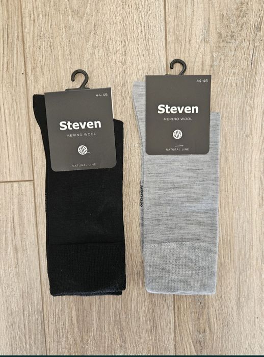 2x Skarpetki męskie wełniane merino wool garniturowe NOWE