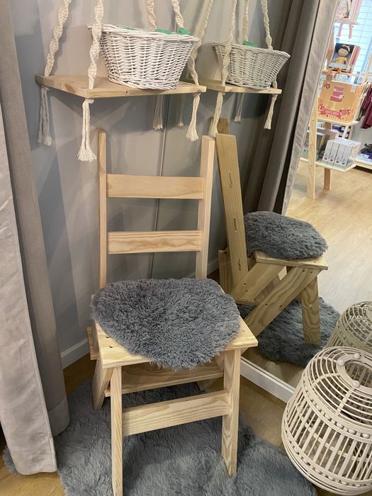 Escada e banco ao mesmo tempo