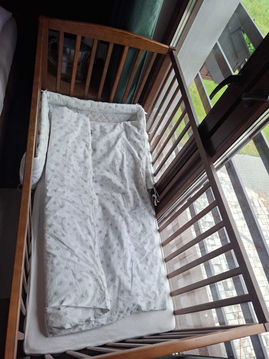 Łóżeczko dziecięce 120cm zestaw - materac hevea