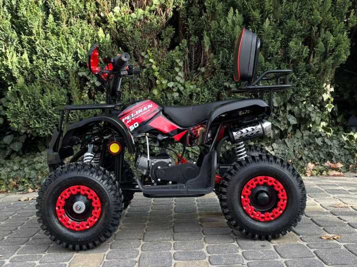 MINI QUAD 50cc DLA DZIECI Pelikan Torino | Regulacja prędkości Oparcie