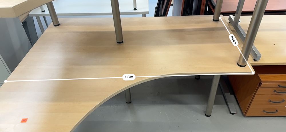 Biurka 180/140/90 duże funkcjonalne używane, poleasingowe