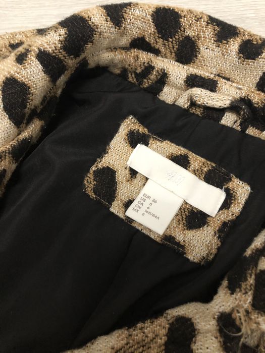 Тренд леопард! Куртка косуха леопард H&M, стильна косуха
