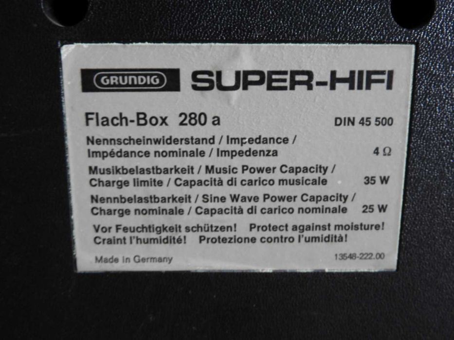 Obudowy kolumn skrzynki Grundig box 280a + zwrotnice