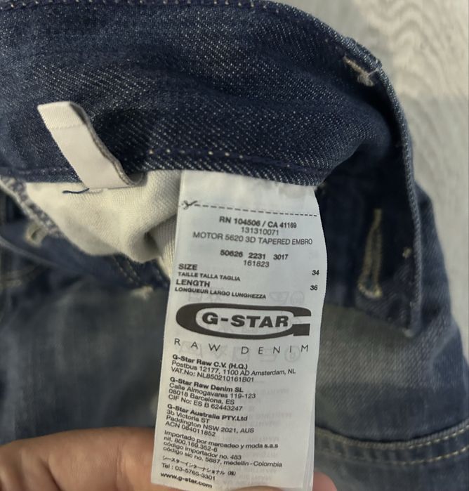 Джинси G-Star RAW 5620 3D Tapered Original