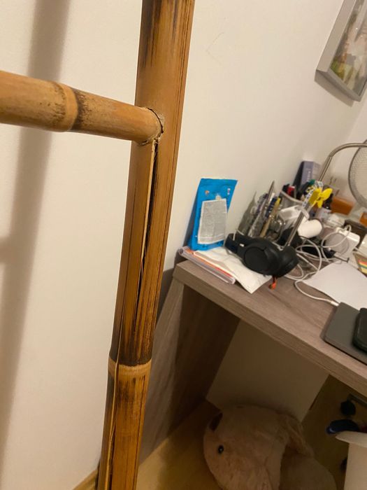 Escada de bambu (usada para decoração)