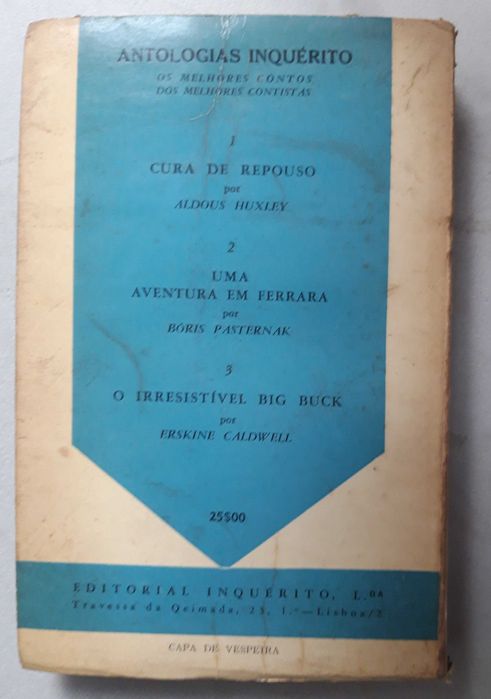 Livro PA-6 - Bóris Pasternak - Uma Aventura em Ferrara