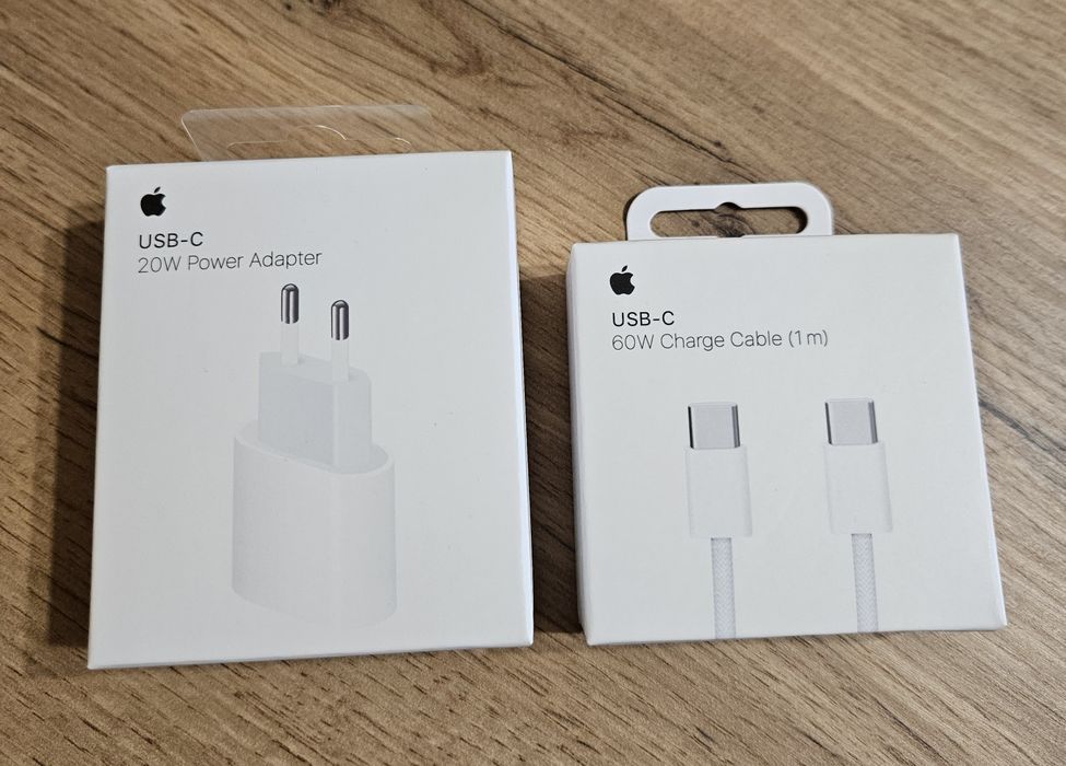 Ładowarka 20W Apple i kabel USB-C do Iphone . Komplet nowe