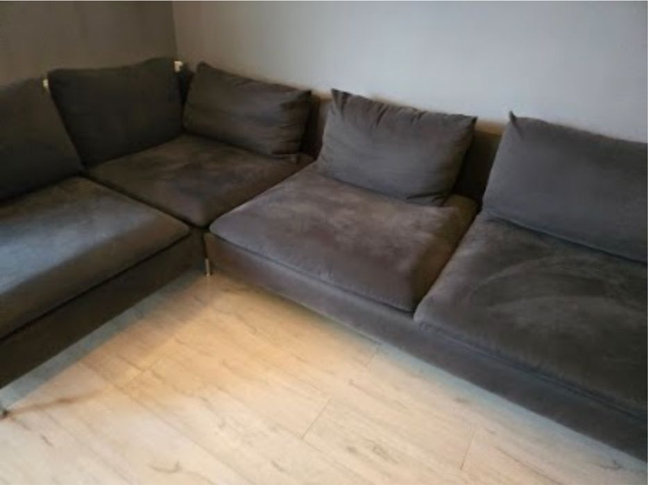 Ikea naroznik sofa dwa pokrycia bez i szary Soderhamn 4 osobowa