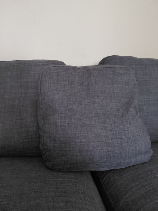 Kanapa narożna z pufą