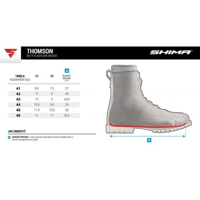 Buty SHIMA THOMSON męskie brązowe rozmiar 43 outlet