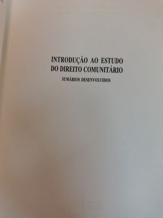 Introdução ao estudo do direito comunitário, de Ana Maria Guerra Martins